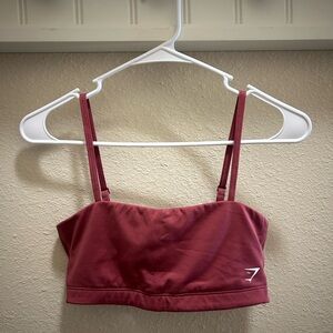 Gymshark Dark Pink Bandeau Sports Bra